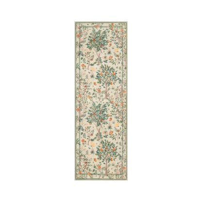 Boho Floral Washable Runner Rug 2x6 (2 Sq Ft)