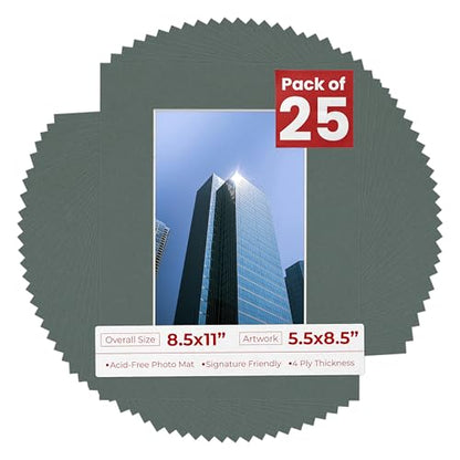 5.5x8.5 Mat for 8.5x11 Frame (25 Count)