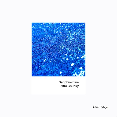 Resin Glitter Sapphire Blue 100g Extra Chunky (3.5274 Ounce)