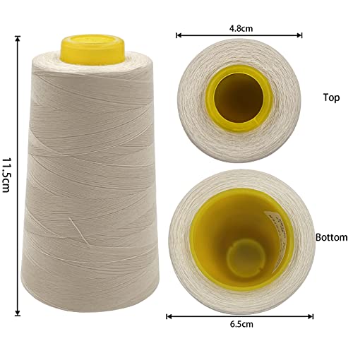 4 Cones of 3000 Yards Each Spool Thread for All Purpose (36000 Foot)
