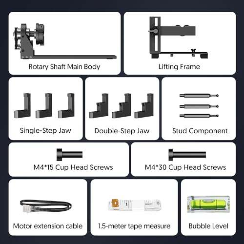 Laser Engraver Ray5 5000mW Engraver Machine with Air Assist Kit DIY CNC Laser Cutter Tool for Metal Glass Wood Working Area 15.7 "x15.7" with 4