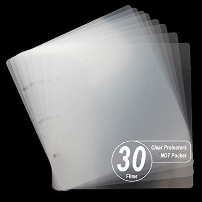 30 Sheets 9.84 x 10.24" Clear Insert Page Protectors Film (30 Count)