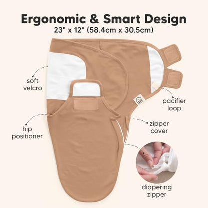 Newborn Swaddles with Zippers (3 Count)