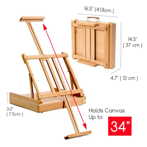 Portable Tabletop Easel for Painting