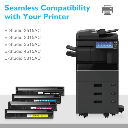 TFC415U T FC415U Toner Cartridge High Yield Replacement for Toshiba (4 Count)