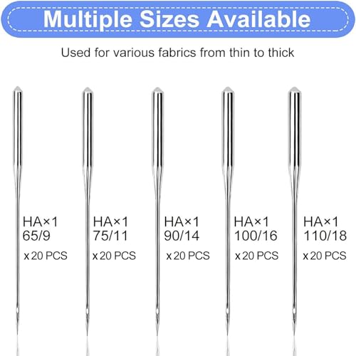 100PCS Sewing Machine Needles (100 Count)