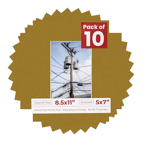 5x7 Mat for 8.5x11 Frame (10 Count)