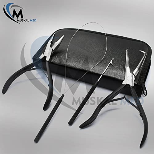 Professional Hair Extension & Beading Tool Kit Remove Plier Set for beads