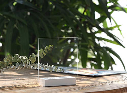 5 Pack 4" White Wood Stands for Wedding Acrylic Sign (5 Count)