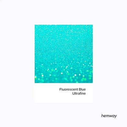 Craft Glitter Fluorescent Blue 100g Ultrafine Glitter (3.5 Ounce)