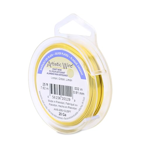 20 Gauge Silver Plated Tarnish Resistant Colored Copper Craft Wire