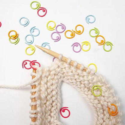 30PCS Metal Stitch Markers Helical (30 Count)