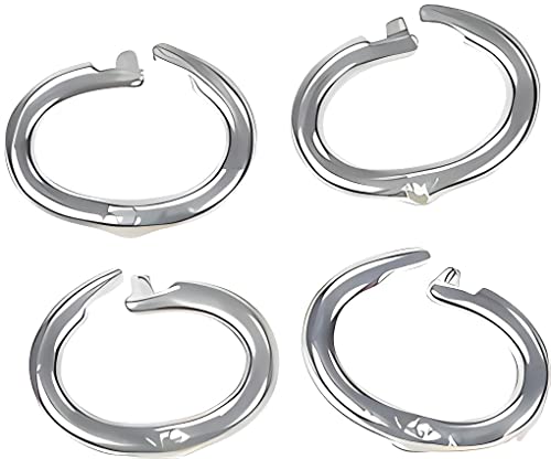 4 Sterling Silver Locking Oval Jump Rings ID