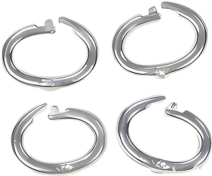 4 Sterling Silver Locking Oval Jump Rings ID