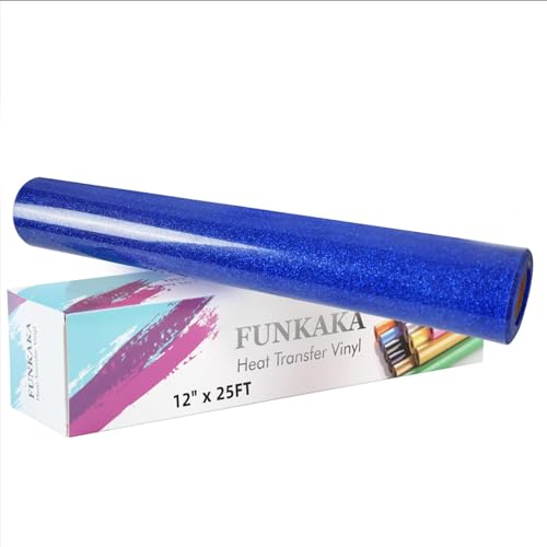 Glitter Royal Blue HTV Heat Transfer Vinyl Rolls