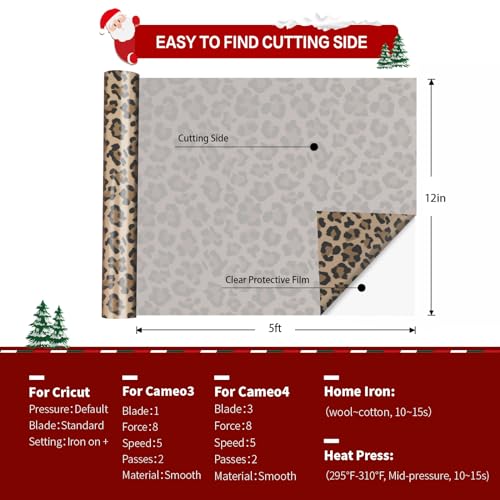 Leopard HTV Heat Transfer Vinyl Rolls