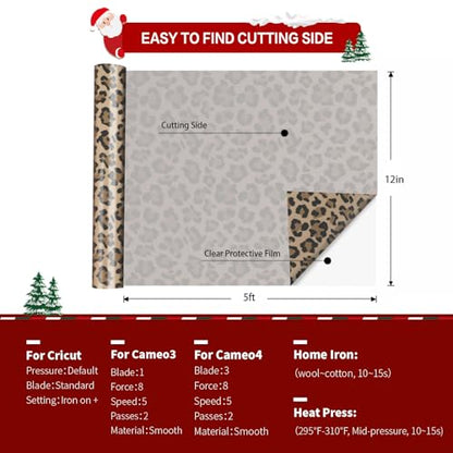 Leopard HTV Heat Transfer Vinyl Rolls