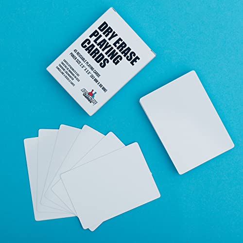 Dry Erase Blank Playing Cards