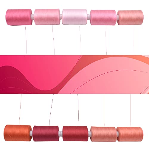 Sewing Thread 10 Color Sewing Industrial Purpose 1000 Yards Per Spool 40S (30000 Foot)