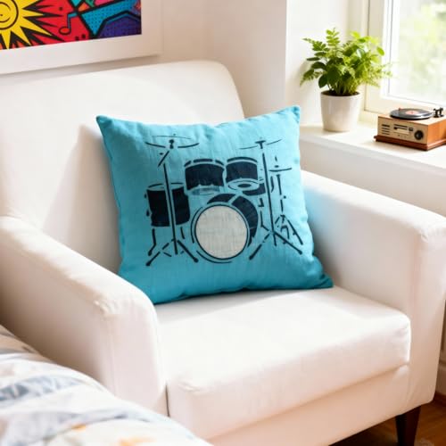 A4 Reusable Musical Instrument Band Drum Stencil for Painting