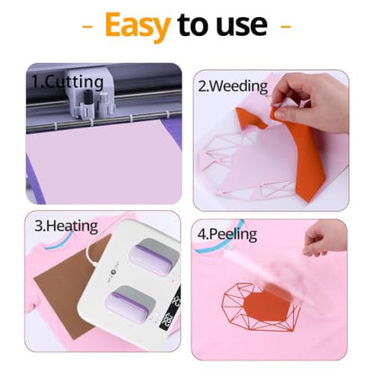 Orange Heat Transfer Vinyl Bundle (10 Count)