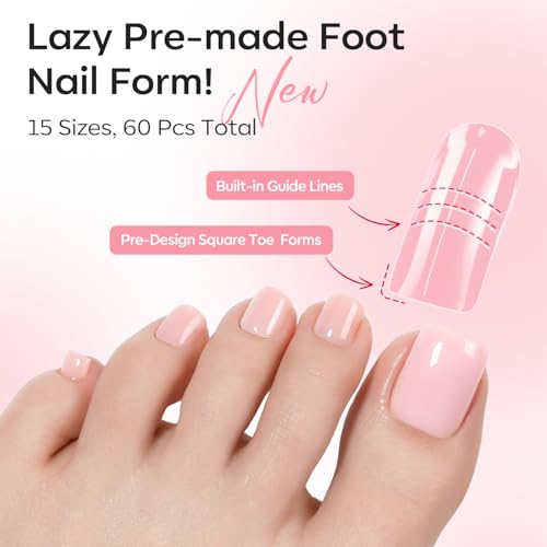 Poly Gel Nail Kit 30 Colors with 8W Nail Lamp Pink Yellow Grey (6 Fl Oz)