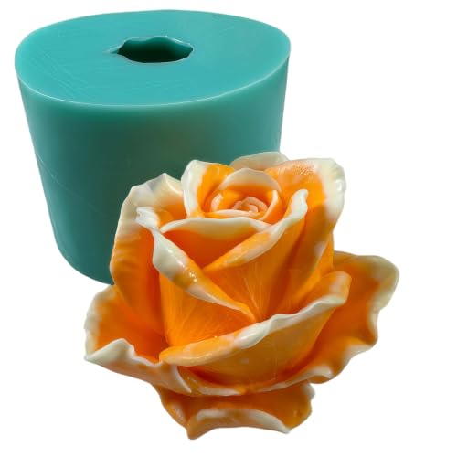 3D Realistic Rose Flower Silicone Mold