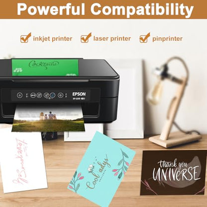 40 Sheets 10 Colors Shimmer Cardstock 8.5 x 11 Crafts Paper 75lb (40 Count)