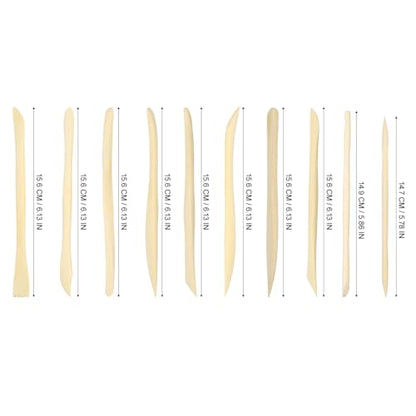 30pcs Wooden Clay Sculpting Tools