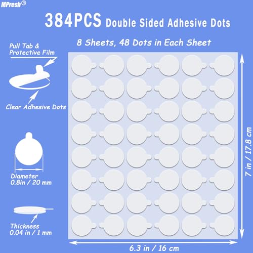 Double Sided Tape for Wall Hanging (384 Count)