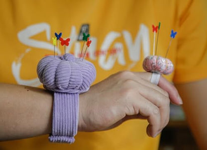 Wrist Pin Cushions for Sewing