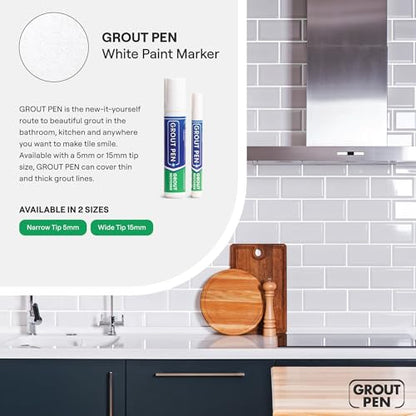 Grout Pen White Tile Grout Paint Marker (2 Count)