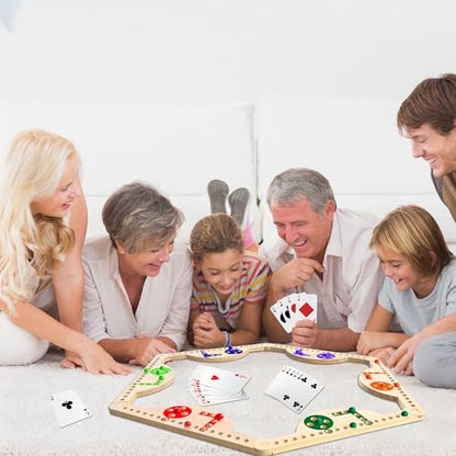 Solid Wood Marbles and Jokers Board Game