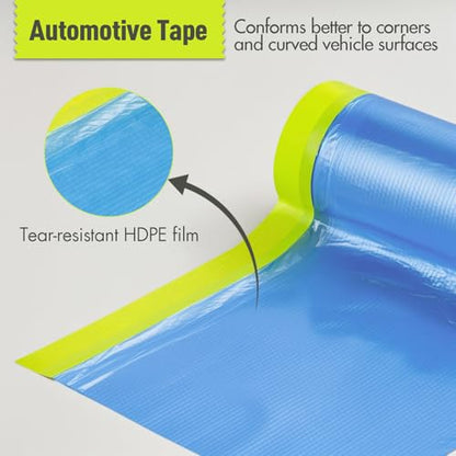 Pre Taped Masking Film for Painting (4 Count)