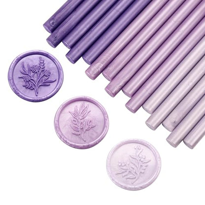 15Pcs Glue Gun Sealing Wax Sticks for Wax Seal Stamp (15 Count)