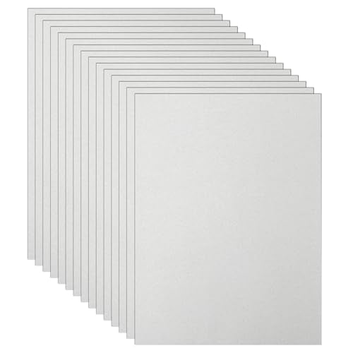 40 Sheets Grey Cardstock 8.5 x 11 Certificate Paper 75lb (40 Count)