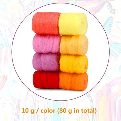 Needle Felting Wool 2.82oz (8 Count)