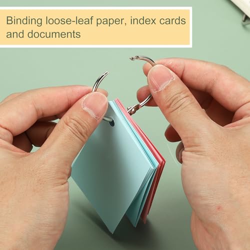 3" x 3.2" Loose Leaf Binder Rings (30 Count)