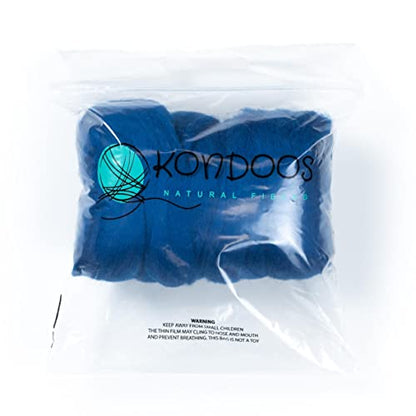 Colored Natural Wool roving (8 Ounce)