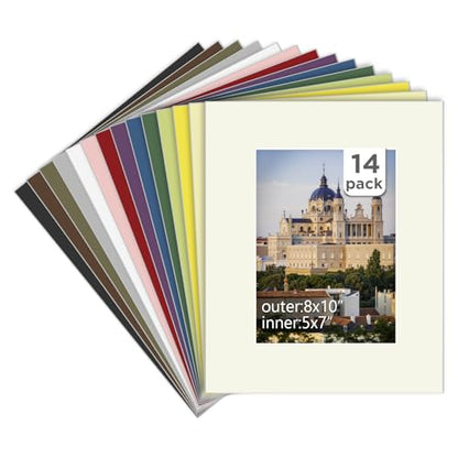 14 Packs Picture Frame Mats