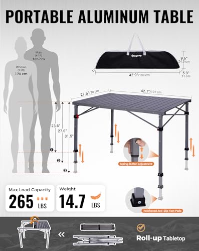 Heavy Duty Folding Camping Table