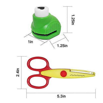 Set of 12 Craft Punch and Creative Scissors