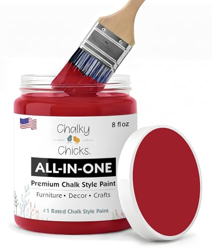 Firecracker 8 Fl Oz Chalk Paint for Furniture All in One