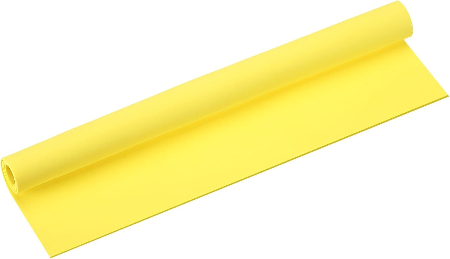 MECCANIXITY Foam Sheets Crafts 19x19 Inch 1mm EVA Craft Foam Paper Foam Sheets for Crafts Projects DIY Cosplay Modeling, Lemon Yellow