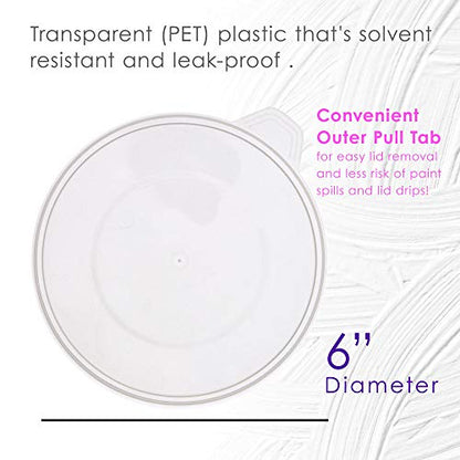 12 Pack Mixing Cup Lids for 64 Oz