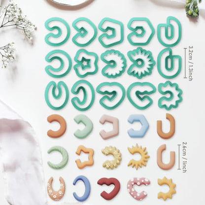 Polymer Clay Cutters (15 Count)
