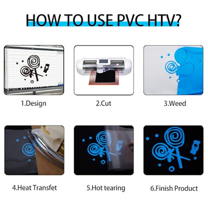Heat Transfer Vinyl Lake Blue HTV Rolls