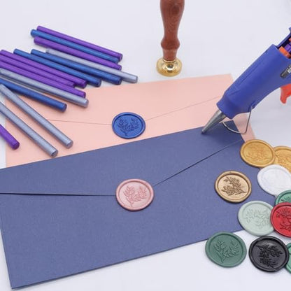 52pcs Dusty Blue Sealing Wax Sticks