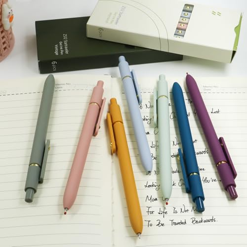Gel Pens 12 Pcs 0.5mm Fine Point Smooth Writing Pens Cute Pens