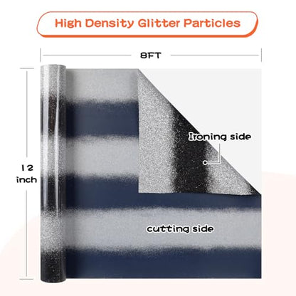 Glitter Heat Transfer Vinyl Rolls
